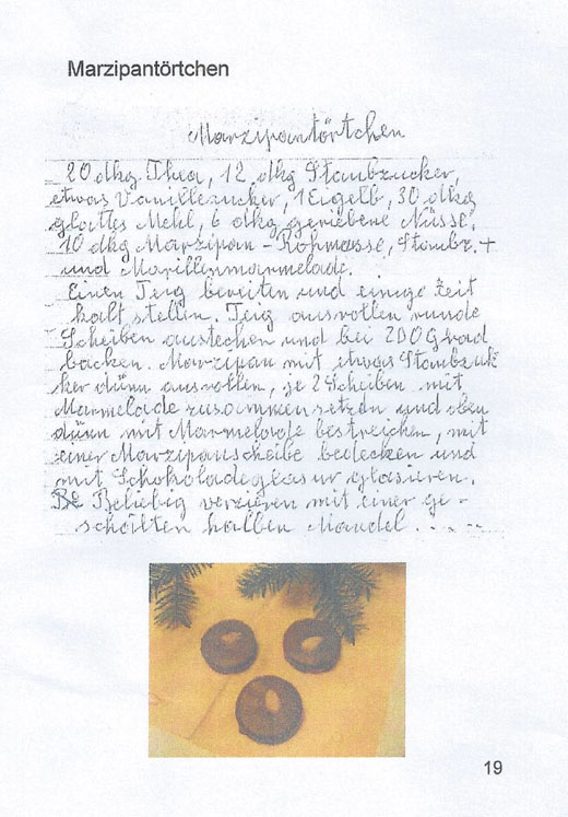 Marzipantörtchen nach Familie Hösch